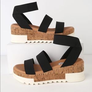 Steve Madden Bandi Cork Platform Wedge Sandal